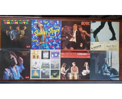 Classic Rock Vinyl LP Set inc Jimi Hendrix, Rolling Stones, Pink Floyd, David Bowie etc