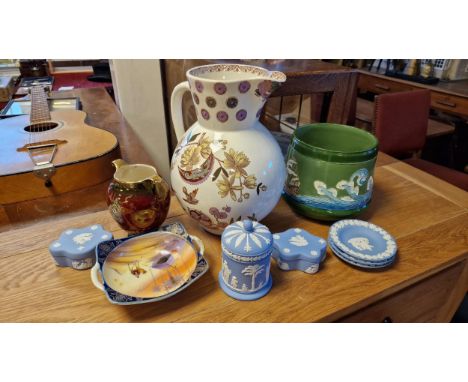 Various Ceramics inc Crown Devon, Noritake, Eichwald &amp; Wedgwood Jasperware