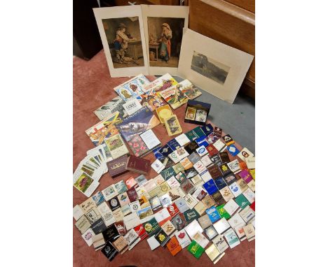 Collection of USA Iconic Matchbooks, Brooke Bond Cards, plus Playing Card sets inc Lexicon &amp; Benno   