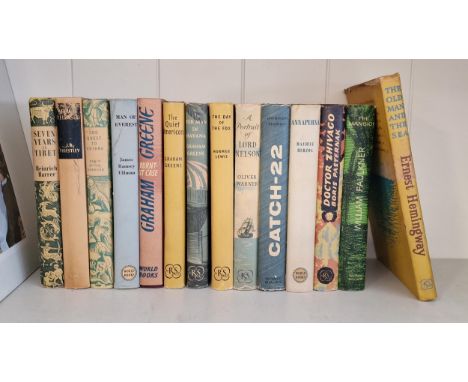 Various 1950's Reprint Society Books inc Graham Greene, Hemingway, Doctor Zhivago &amp; Everest/Mountaineering books such as 