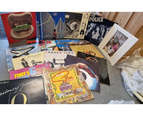 Vinyl LP Record Collection (17) inc Led Zeppelin, Yes, Gillan, The Jam, Rolling Stones etc