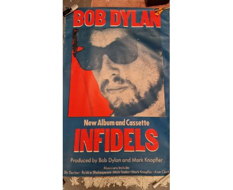 Bob Dylan Huge Infidels Album Poster - Double Quad