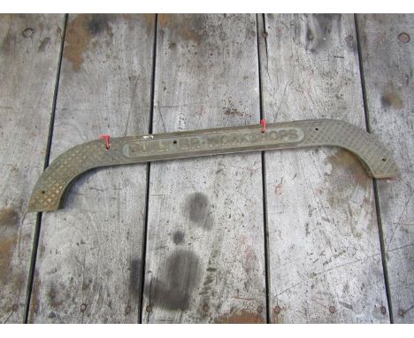 Two cast iron B.R built carriage step grips