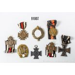 Konv. EK 2 1914, EKF, 2 EKT, EKW, Sportabzeichen in Bronze, Sudentenlandmedaille sowie ...