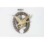 Fliegerschützenabzeichen mit Blitzbündeln, Hersteller "Imme & Sohn Berlin", ...