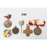 aus dem Nachlass eines Veteran im Infanterie-Regiment 75, Erinnerungskreuz 1866 ...