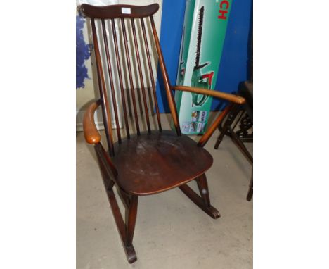 An Ercol stick back armchair