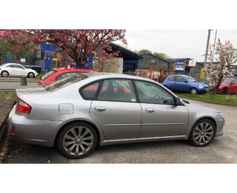 LOT A  A Subaru Legacy 3.0 R Spec B 4 door saloon motor car with automatic transmission and grey coachwork, 3000cc engine, fi