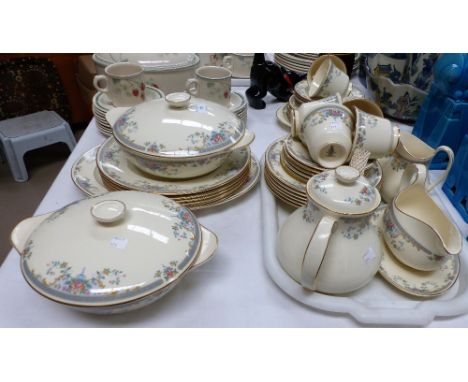 A Royal Doulton Romance pattern dinner and tea service