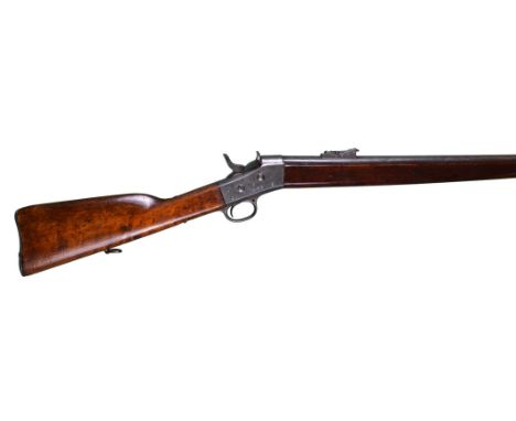 A 12.17x44mmR Swedish Remington M1867 rolling block rifle, by Carl Gustav, converted from rimfire, barrel 37 in. with ladder 