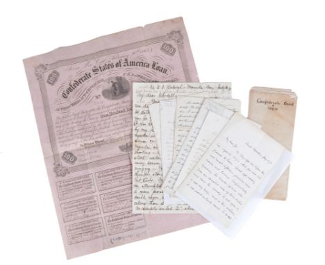 American Naval and Military interest: a collection of letters and ephemera, including: Battle of Manila Bay 1898, a letter fr