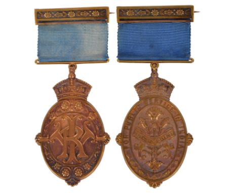 The Kaisar-I-Hind medal to Arthur Frederick Cox, C.S.I., Indian Civil Service: Kaisar-I-Hind, VR, 1st class in gold, hallmark