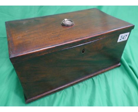 Mahogany tea caddy