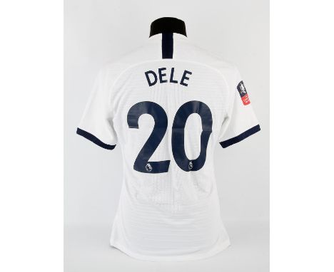 Tottenham Hotspur Football club, Dele Ali (No.20) match worn shirt from FA cup 3rd round replay Spurs 2 1 Middlesborough 14 J