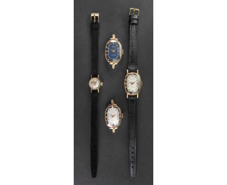 Zodiac; a lady's 18ct gold cased wristwatch, the circular dial with gilt baton indicators, to a 17 jewel manual wind movement