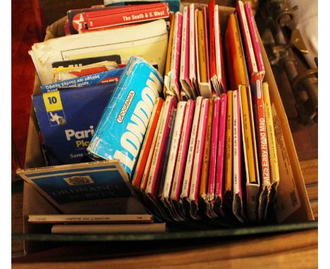 A box of Ordnance Survey and Michelin maps