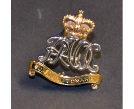 Royal Army Ordinance Corps 9ct gold pin badge