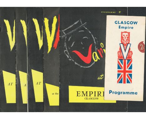 The Empire, Glasgow, 6 programmes. Variety programme starring Florence Desmond, February 1945. Variety programme starring Ken
