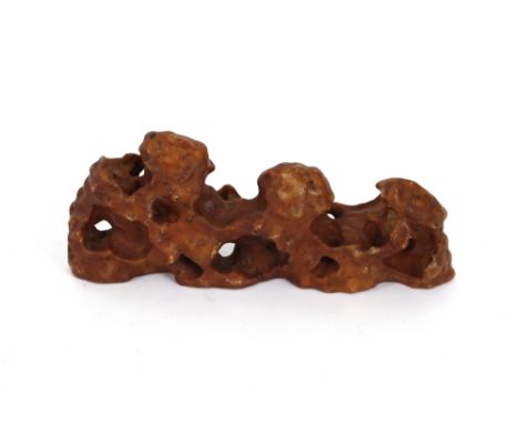 An unusual ceramic scholar's rock, 29cm long