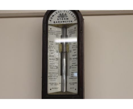 An Admiral Fitzroy's Storm barometer, patent no. 623, by Negretti & Zambra