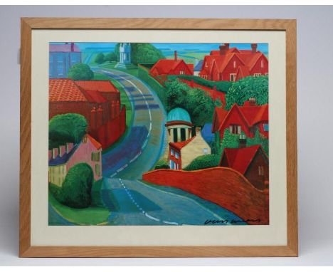 DAVID HOCKNEY (b.1937), The Road to York through Sledmere", 1997, lithograph in colours, signed, 19 3/4" x 24 1/4", framed (s