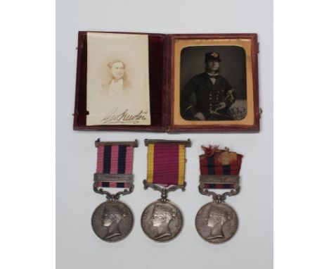 A FAMILY OF VICTORIAN MEDALS awarded to Acting Assistant Surgeon George Bruce Newton, comprising one Second China War Medal (