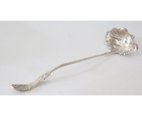 An American Silver Plated Punch Ladle 