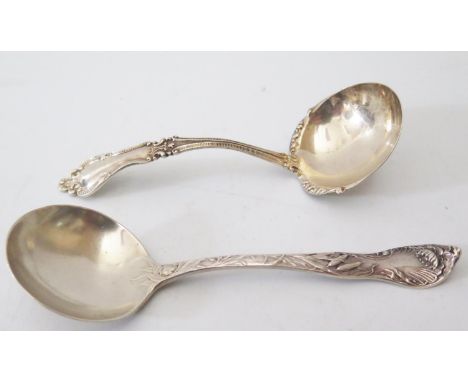 Two American Sterling Silver Ladles, R. Blackington Co., 38g, 12cm 