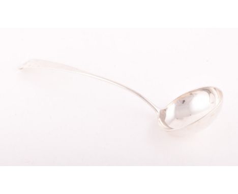 A George III silver ladle, hallmarked Edinburgh&nbsp; 1797, by Robert Gray, with a round shaped bowl and old English pattern,