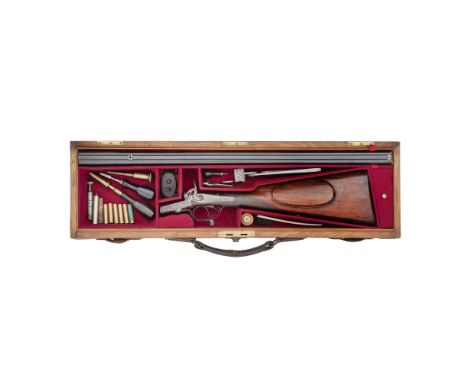 A Cased .360 (Black Powder Express) Centre-Fire D.B. Hammer RifleBy J. Purdey, 314½ Oxford Street, London, No. 8091 For 1869W