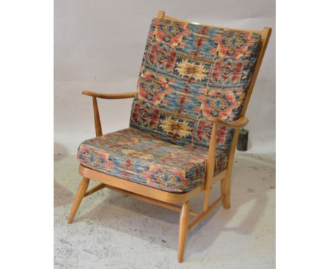 Ercol, a Windsor armchair, removable seatpads, height 86cm.