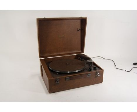 Collero microgram, record player, and a collection of 78's.