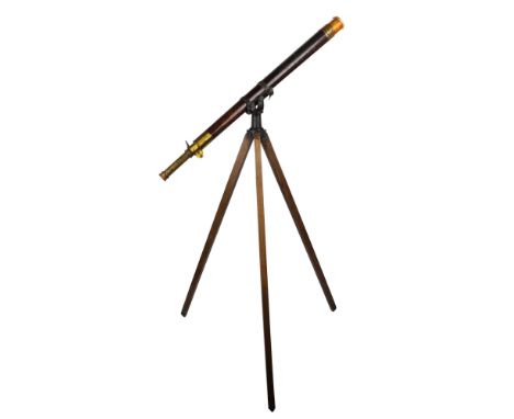 2 3/4" Lloyds Telegraph Station / Harbour Masters Telescope, English, late 19th Century, engraved on the tripod mount 'R &amp