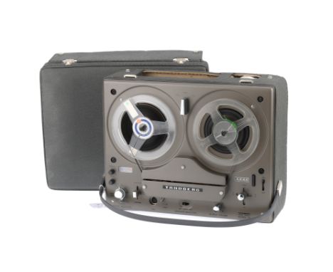 A Tandberg Four Track Series 15 Reel to Reel Tape Recorder Model 15-42, body G-VG, a previous owner has engraved "AVA/PCL268"