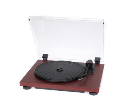 A Teac TN-100 Record Player, brown, body P-VG, perspex cover parked, otherwise VG, stylus present, working at time of auction