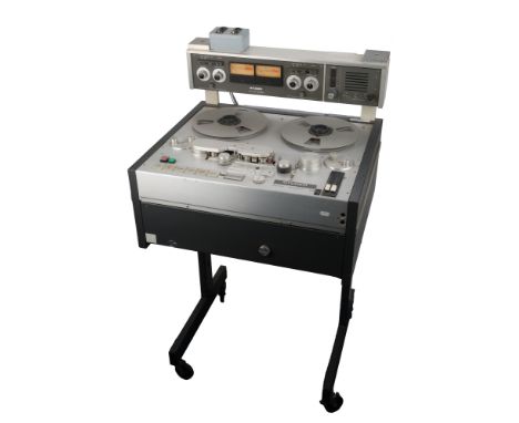 A Studer A80-RC Master Tape Recroder Reel to Reel Player / Editor, chrome &amp; grey, serial no. 04415, 2 channel 1/4", 7.5/1