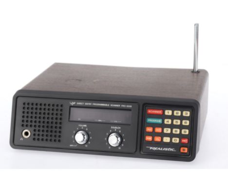 A Realistic PRO-2008 model 20-9111A, powers on, display illuminates, buttons operate.
