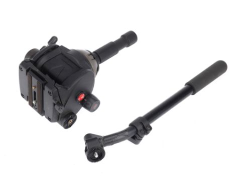 A Manfrotto 503HDV Fluid Tripod Head, with plate, with bowl fitting, with adjustment arm, in G condition,