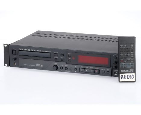 A Tascam CD-RW900 MK II Professional CD Rewritable Recorder, black, G-VG, some marking to display pannel, appears to be worki