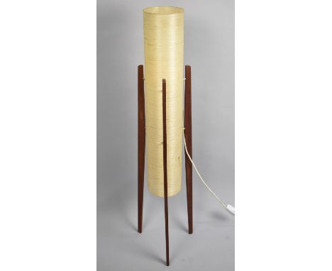 A 1970s Rocket lamp with Teak Tripod Supports 