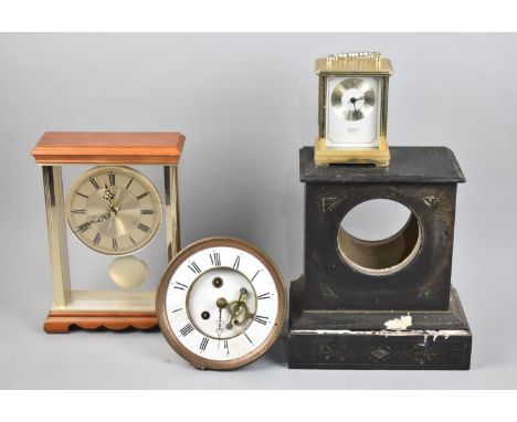 Various Mantel Clocks, Clock Parts and Movement 