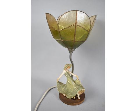 A Mid 20th century Figural Table Lamp, 39cms High Overall 