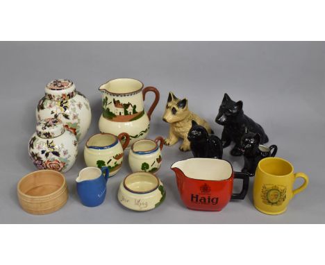 A Collection of Various Ceramics to comprise Two Masons Mandarin Pattern Ginger Jars, Cornishware, Torquayware, Carltonware A