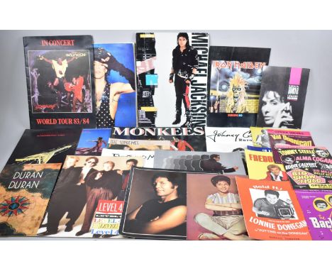 A Collection of Various Concert Programmes to include Michael Jackson, Prince, Iron Maiden, Rush Etc 