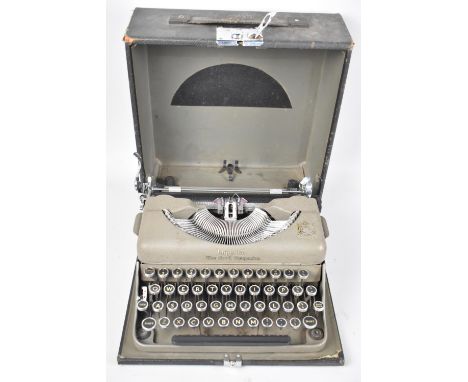 A Vintage Cased Imperial Good Companion Portable, Manual Typewriter 