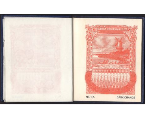 Bradbury Wilkinson & Co., a blue leather presentation album including a complete set of 25 pages, circa 1957, B.W. & Co, Ltd.