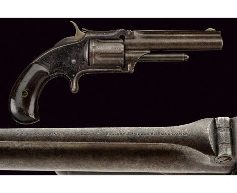 A S&W Model No. 1-1/2 Second Issue Revolver dating: third quarter of the 19th Century provenance: USA Cylindrical, rifled, ca