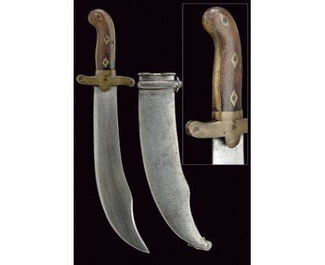 An extremely rare knife for chasseur 1835 dating: second quarter of the 19th Century provenance: Sardinian Kingdom Strong, cu