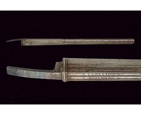 A pistol barrel signed Lazarino Cominazo dating: circa 1700 provenance: Brescia Smooth, two-stage barrel, octagonal at the fi