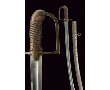 A 1934 model cavalry sabre dating: second quarter of the 19th Century provenance: Poland Wide, curved, single -tip and false-